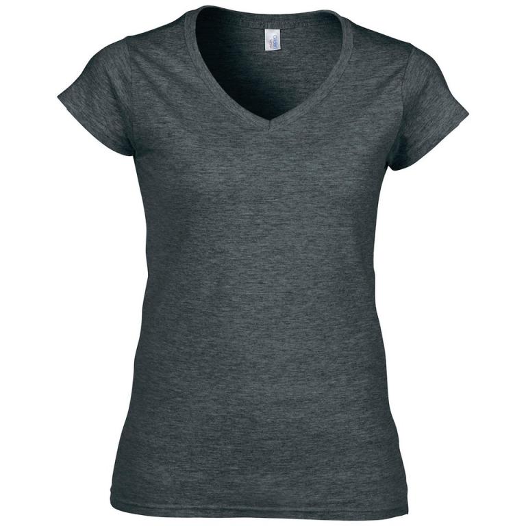 Softstyle™ women's v-neck t-shirt Dark Heather