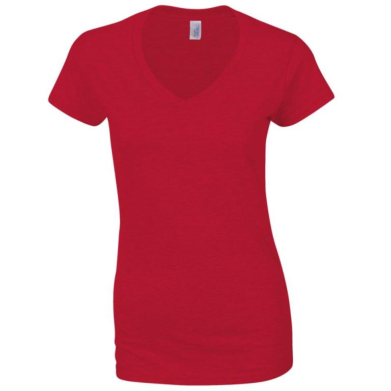 Softstyle™ women's v-neck t-shirt Red