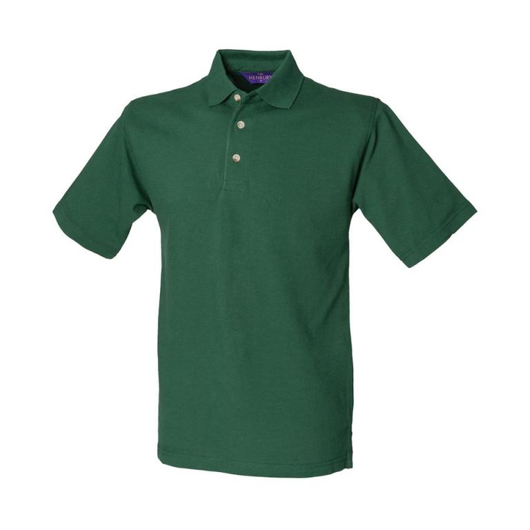 Classic cotton piqué polo with stand-up collar Bottle