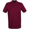 Micro-fine piqué polo shirt Burgundy