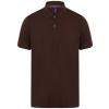 Micro-fine piqué polo shirt Chocolate