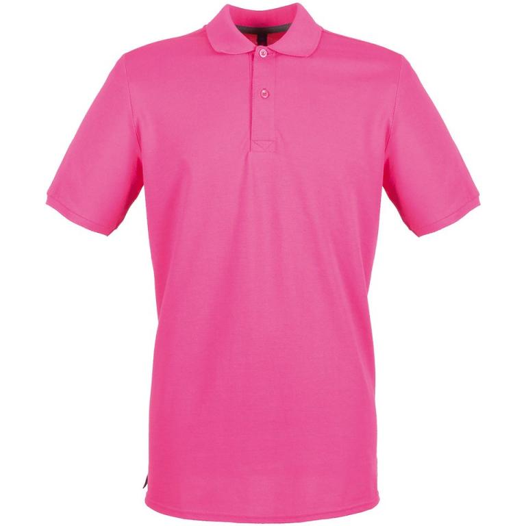 Micro-fine piqué polo shirt Fuchsia