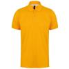 Micro-fine piqué polo shirt Gold