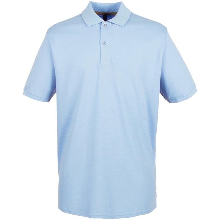 Micro-fine piqué polo shirt Light Blue