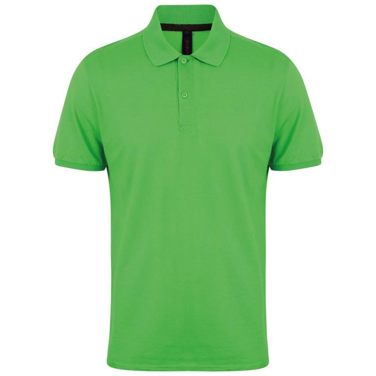 Micro-fine piqué polo shirt Lime