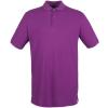 Micro-fine piqué polo shirt Magenta