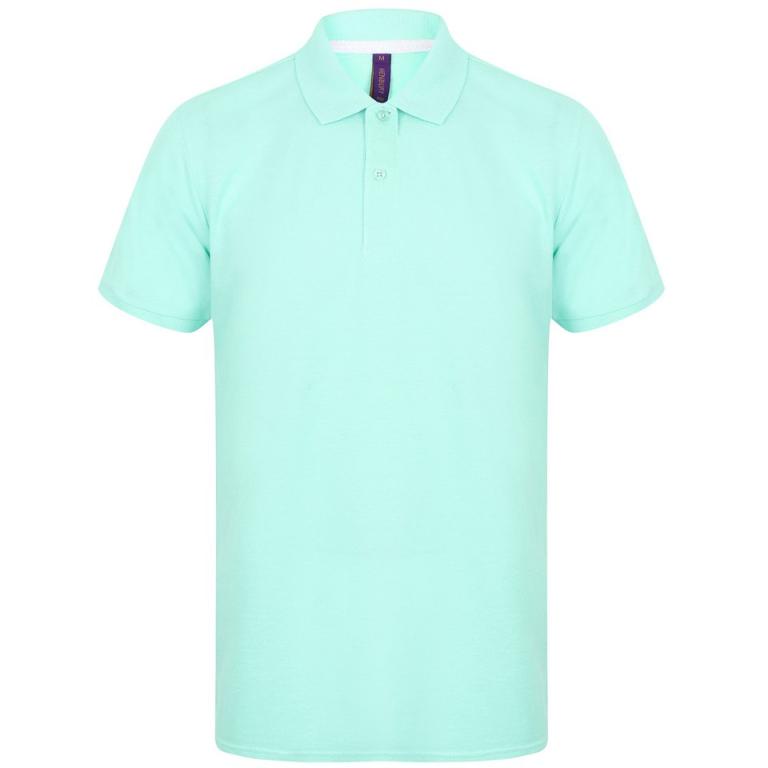 Micro-fine piqué polo shirt Mint