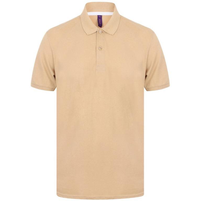 Micro-fine piqué polo shirt Natural