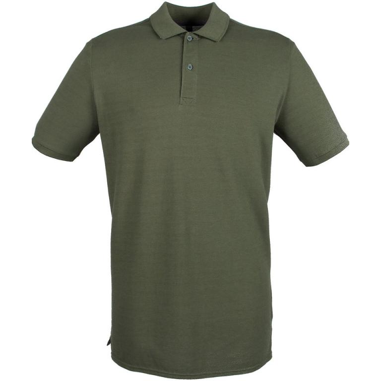 Micro-fine piqué polo shirt Olive