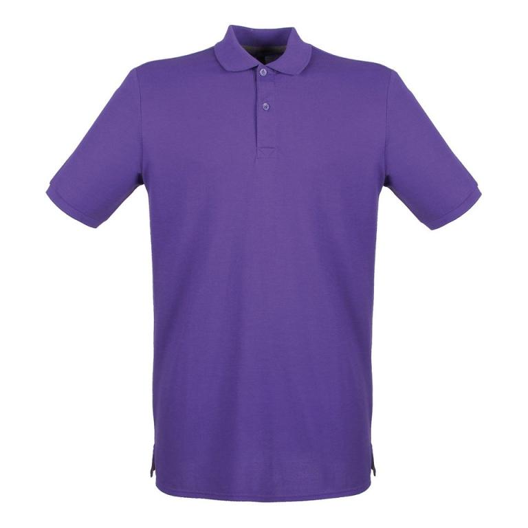 Micro-fine piqué polo shirt Purple