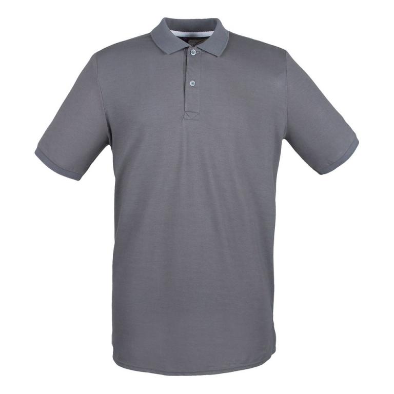 Micro-fine piqué polo shirt Steel Grey