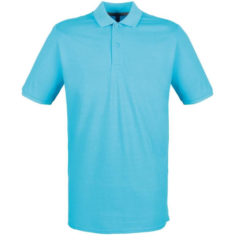 Micro-fine piqué polo shirt Turquoise