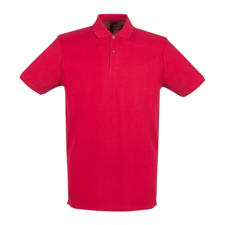 Micro-fine piqué polo shirt Vintage Red