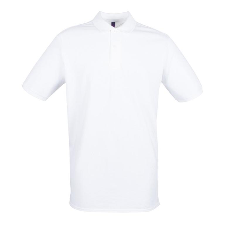 Micro-fine piqué polo shirt White