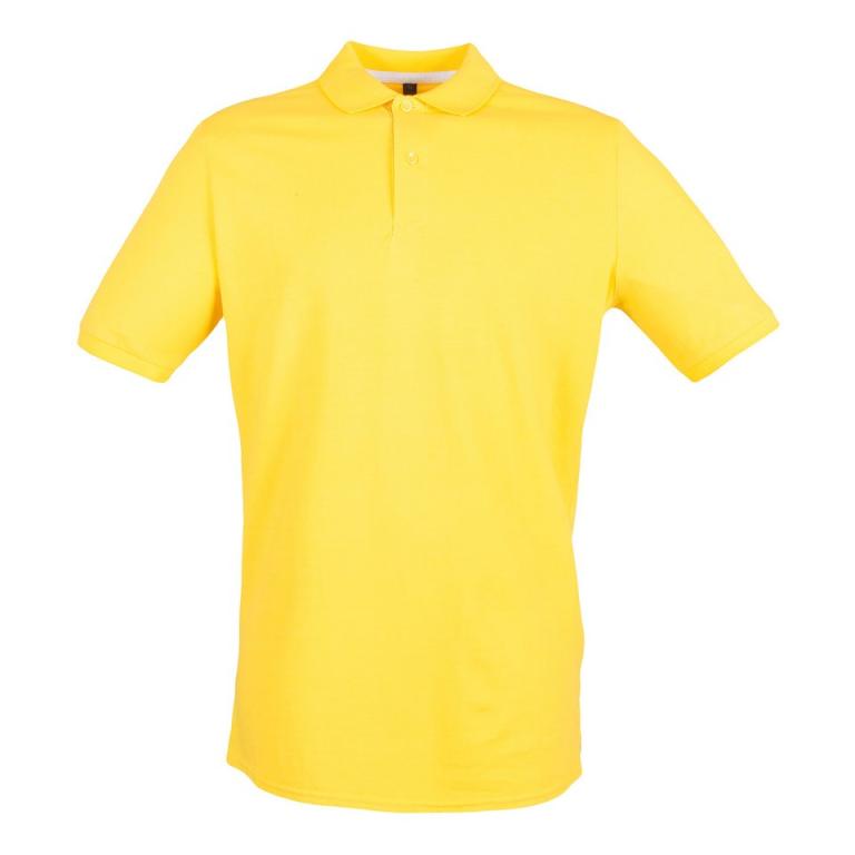 Micro-fine piqué polo shirt Yellow