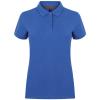 Women's micro-fine piqué polo shirt Royal