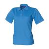 Women's 65/35 polo shirt Mid Blue