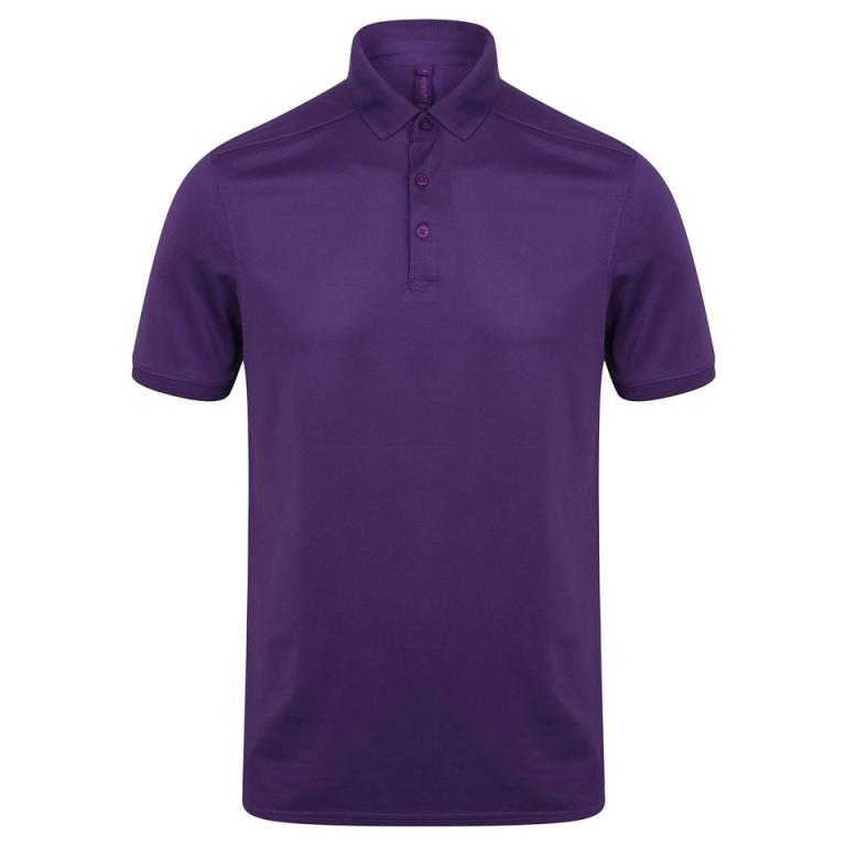 Stretch polo shirt with wicking finish (slim fit) Bright Purple