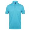 Stretch polo shirt with wicking finish (slim fit) Turquoise