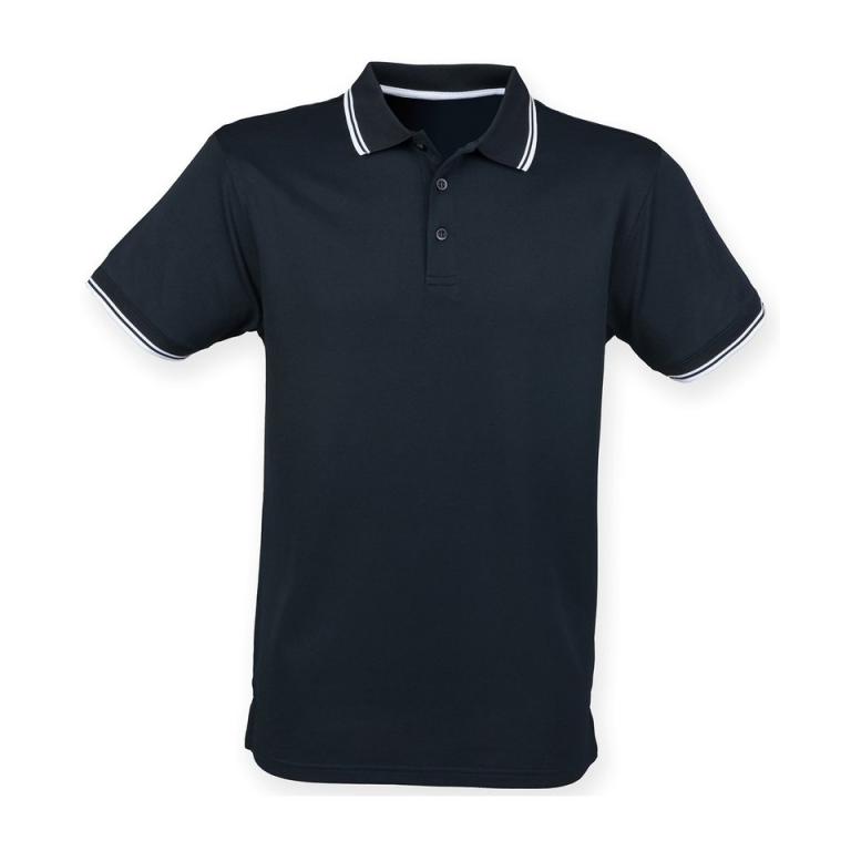 Double tipped Coolplus® polo shirt Navy/White