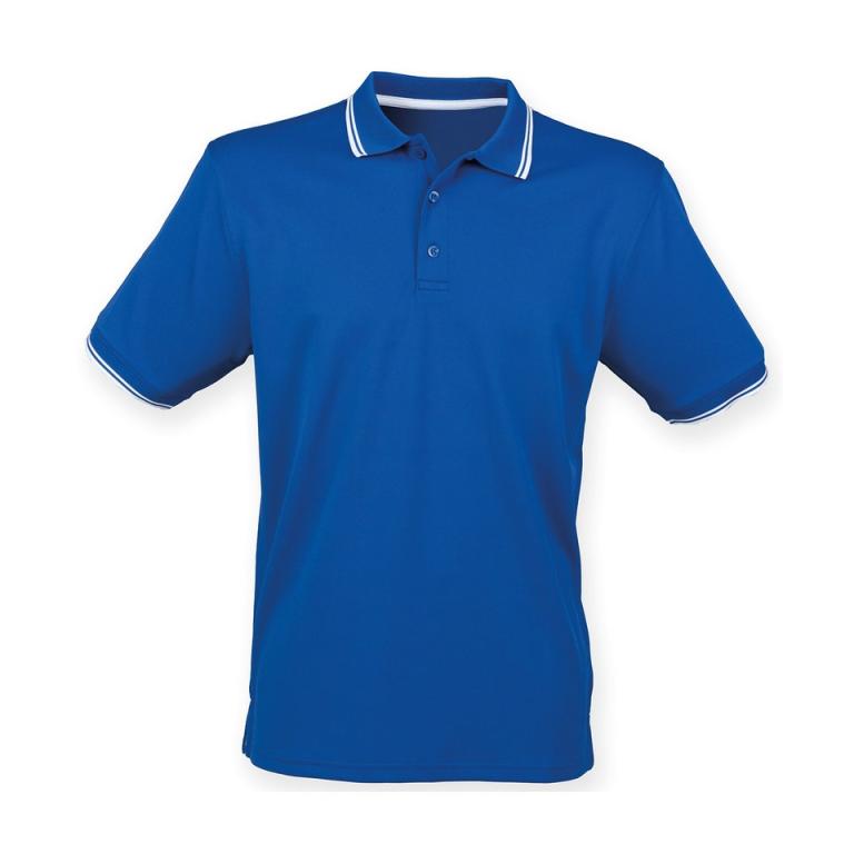 Double tipped Coolplus® polo shirt Royal/White