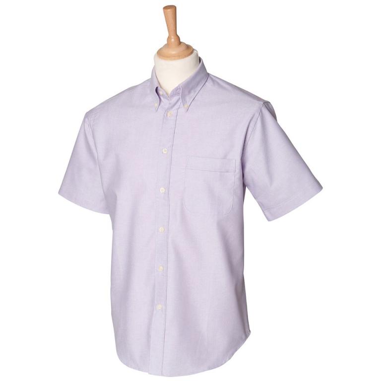 Short sleeve classic Oxford shirt Lilac