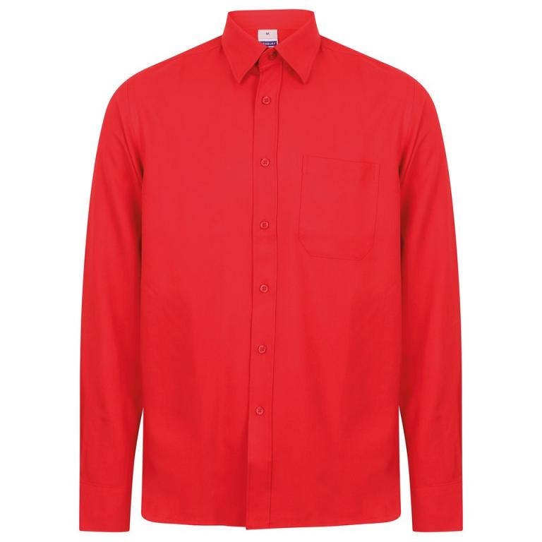 Wicking antibacterial long sleeve shirt Classic Red