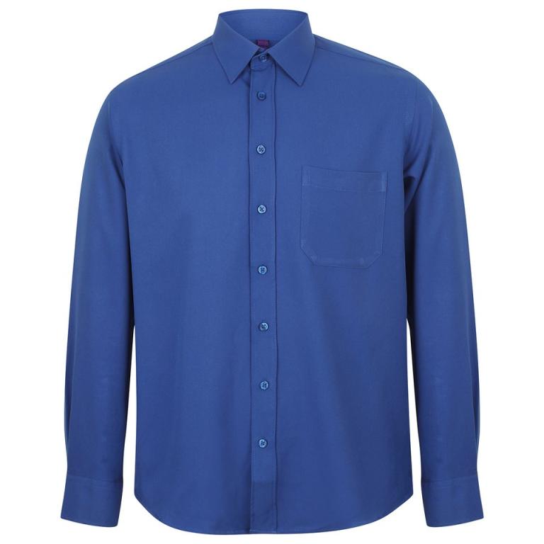 Wicking antibacterial long sleeve shirt Royal