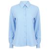 Women's wicking antibacterial long sleeve shirt Light Blue