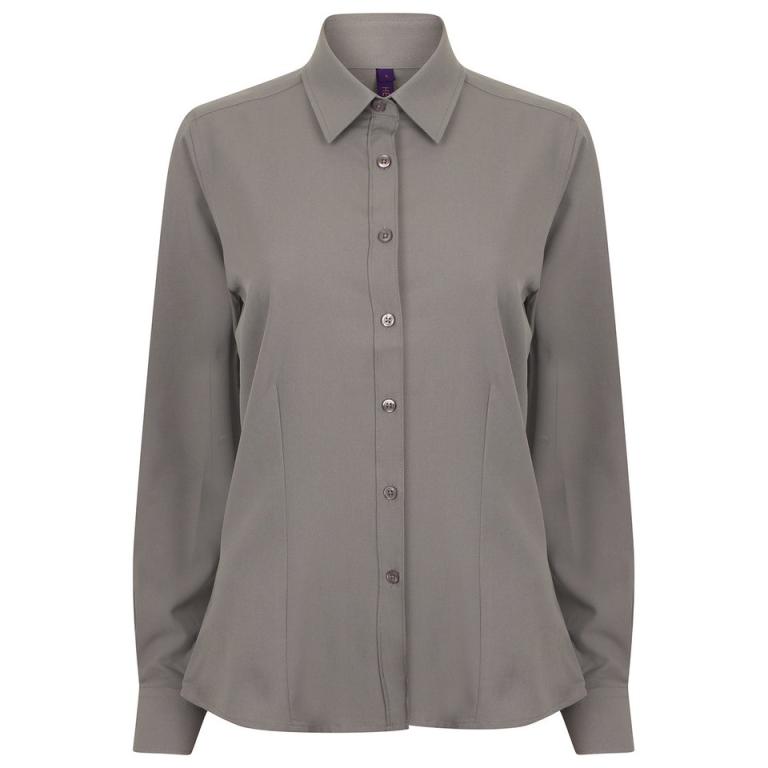 Women's wicking antibacterial long sleeve shirt Slate Grey