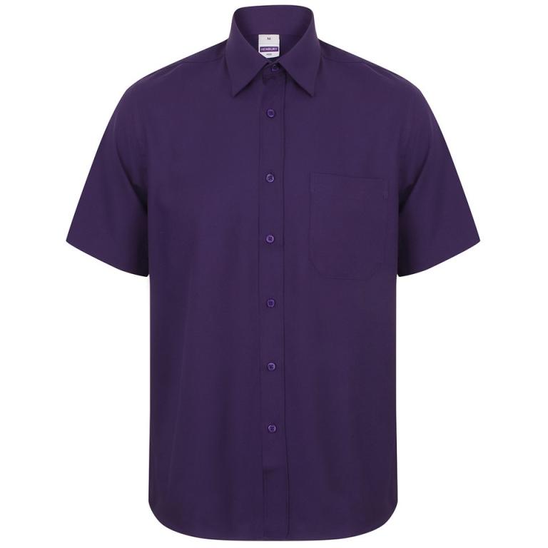 Wicking antibacterial short sleeve shirt Purple