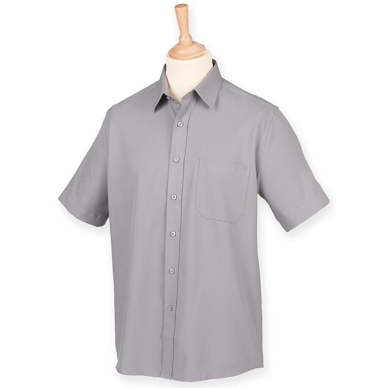 Wicking antibacterial short sleeve shirt Slate Grey