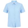 Women's wicking antibacterial short sleeve shirt Light Blue