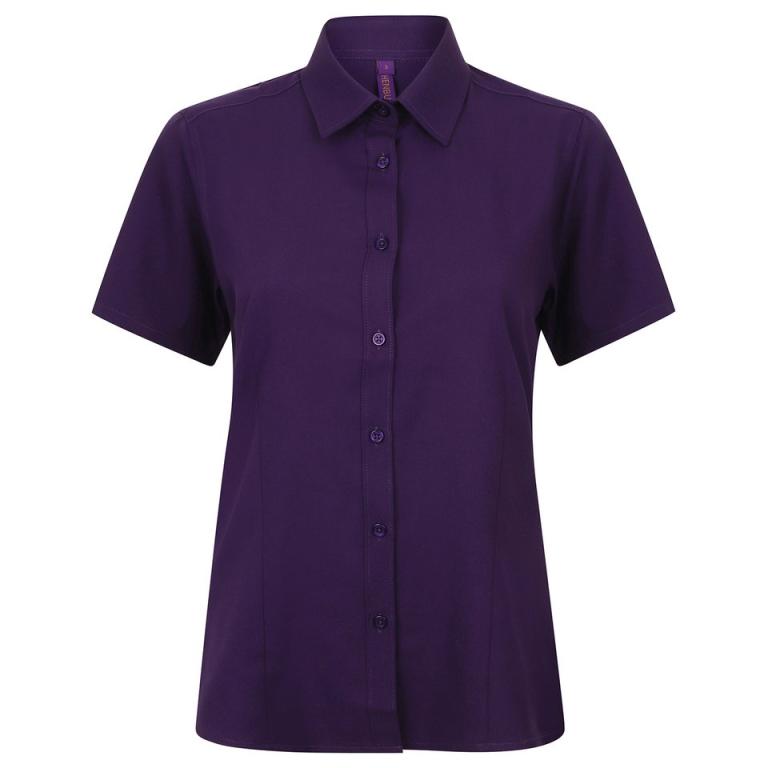 Women's wicking antibacterial short sleeve shirt Purple