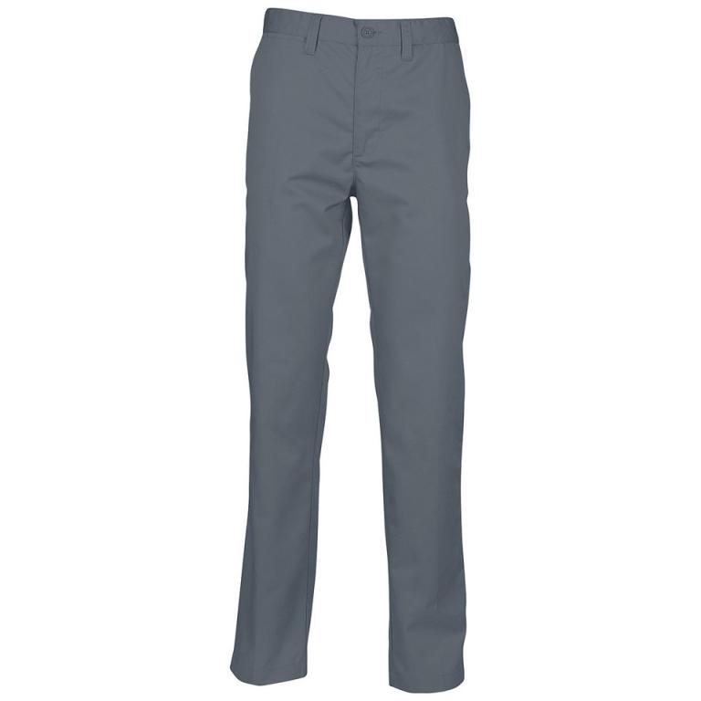 65/35 flat fronted chino trousers Steel Grey