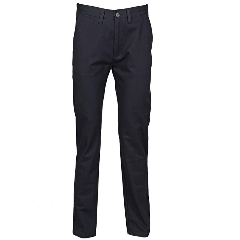 Women's 65/35 flat fronted chino trousers Navy