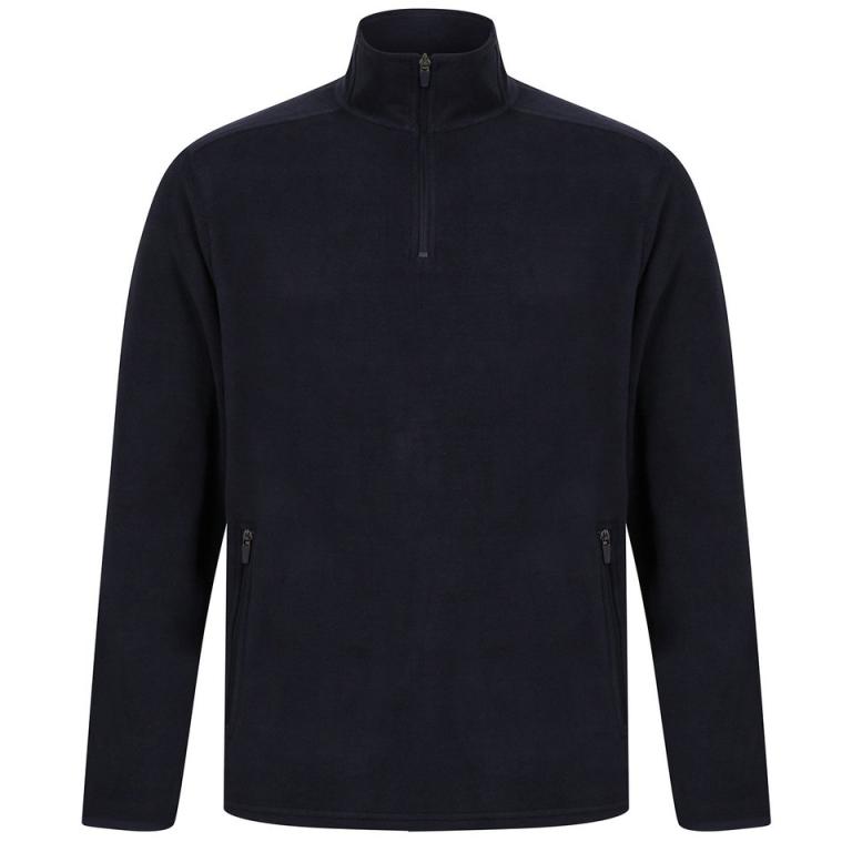 ¼ zip microfleece jacket Navy