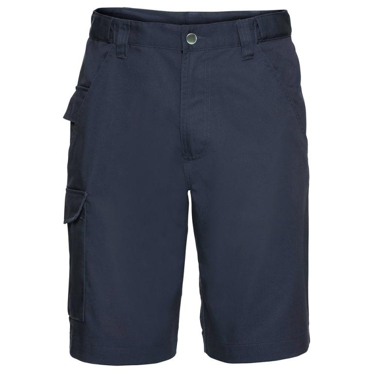 Polycotton twill workwear shorts French Navy