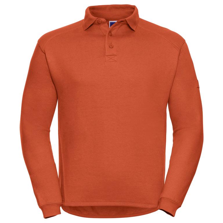 Heavy-duty collar sweatshirt Orange