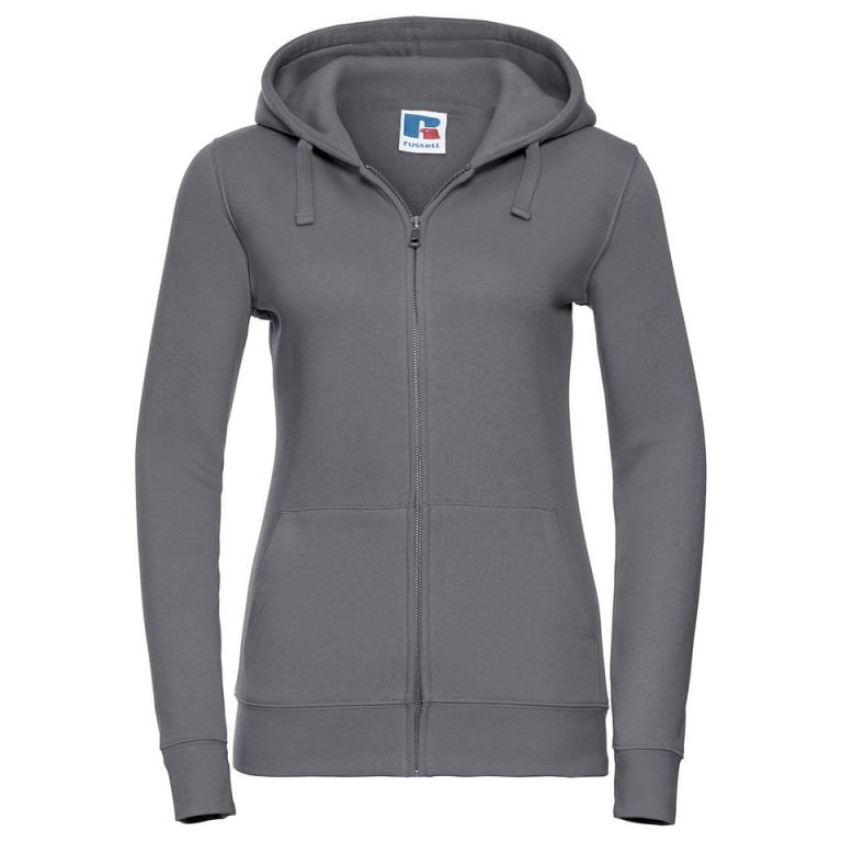 Women's authentic zipped hooded sweatshirt Convoy Grey