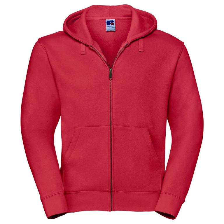 Authentic zipped hooded sweat Classic Red