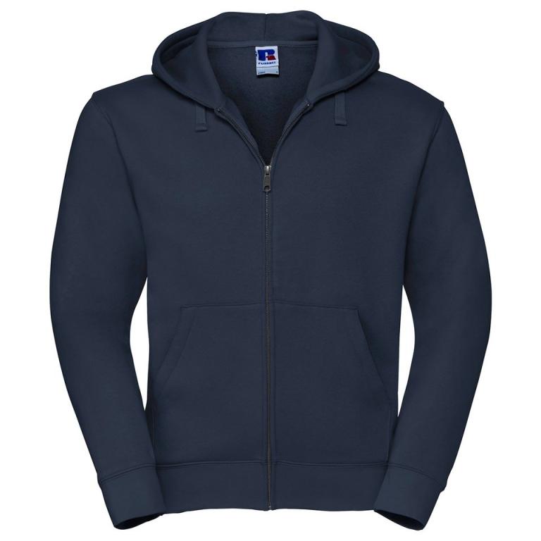 Authentic zipped hooded sweat French Navy