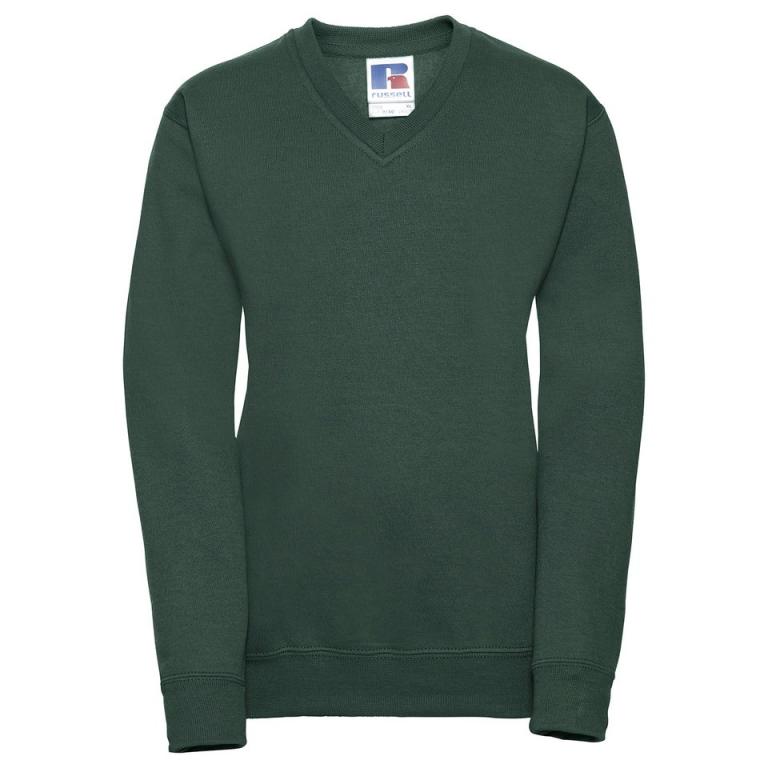 Kids v-neck sweatshirt Bottle Green