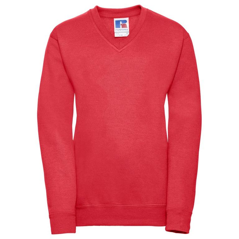 Kids v-neck sweatshirt Bright Red