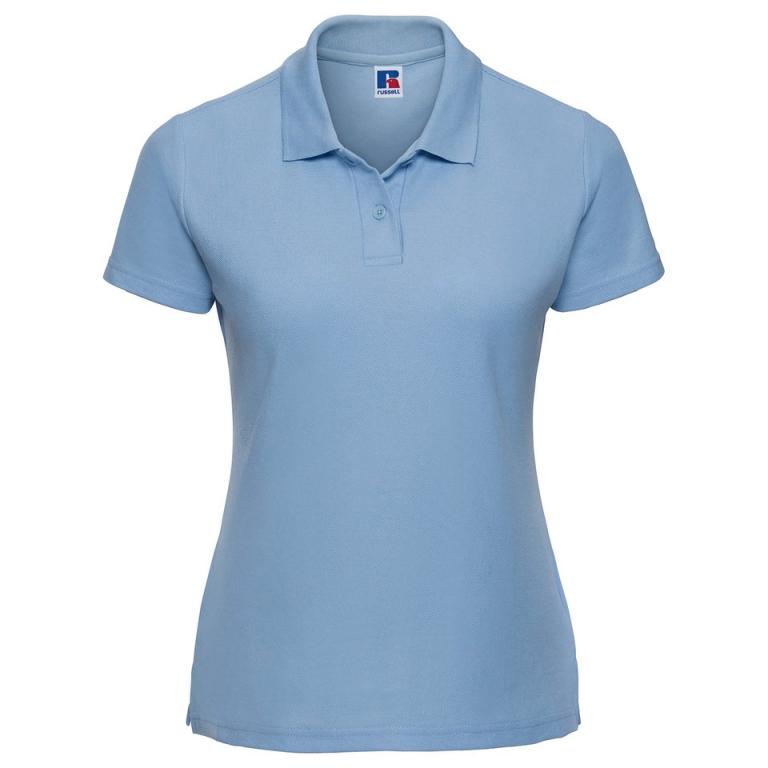 Women's classic polycotton polo Sky