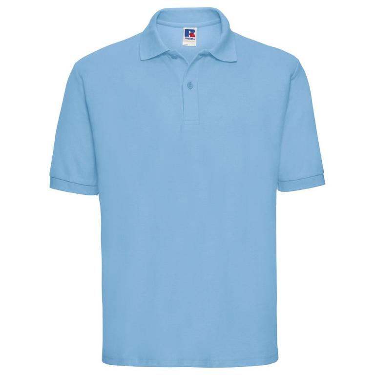 Classic polycotton polo Sky