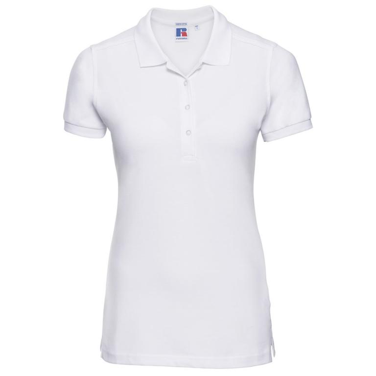 Women's stretch polo White