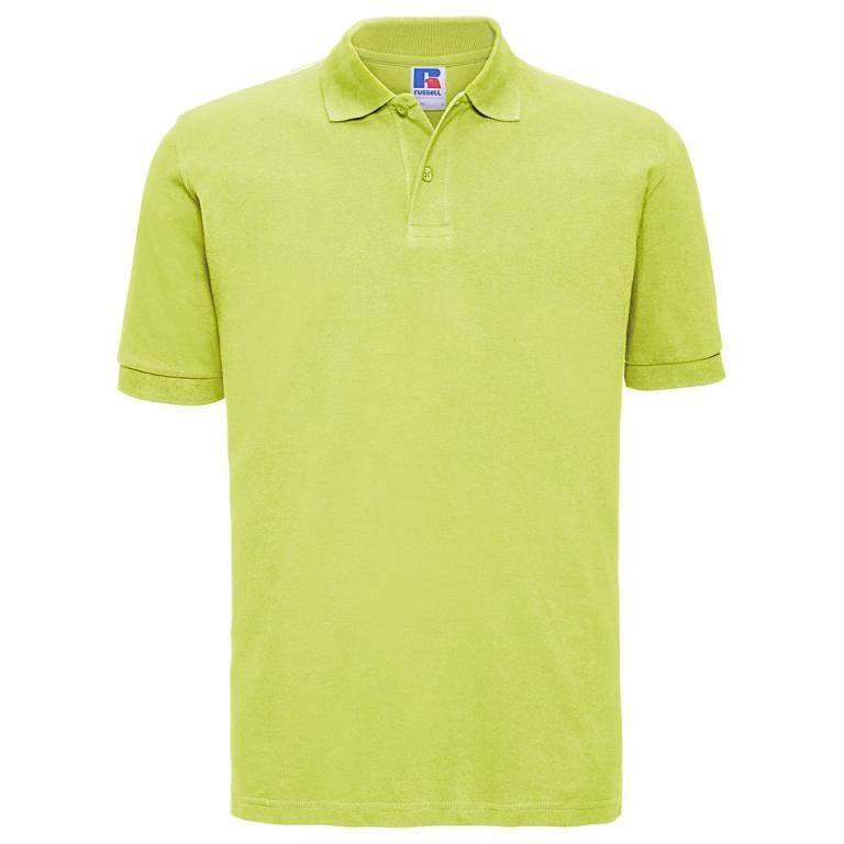 Classic cotton piqué polo Lime