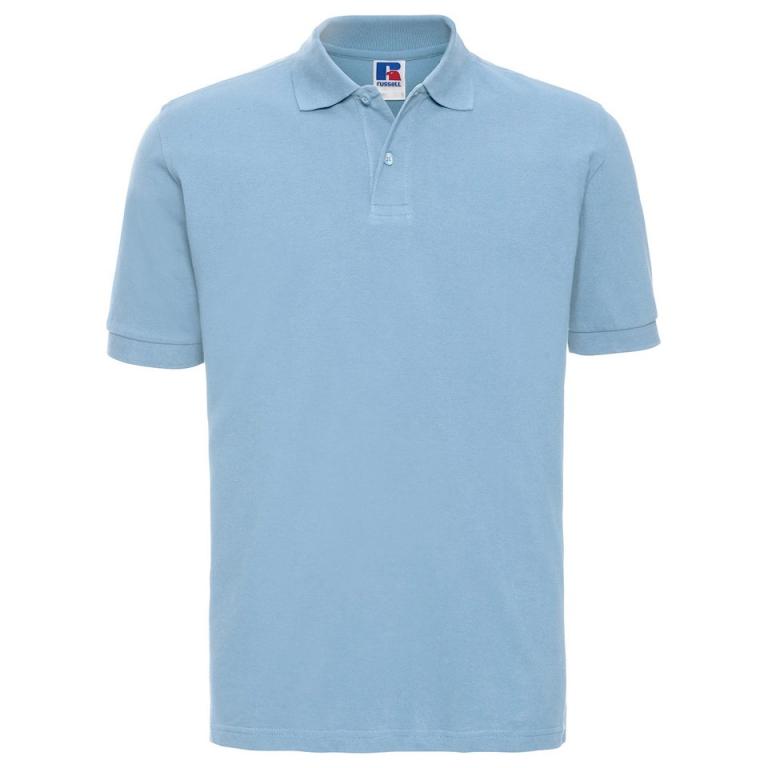 Classic cotton piqué polo Sky