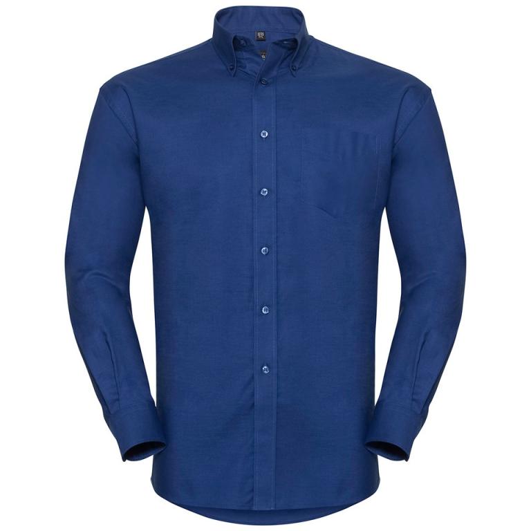 Long sleeve easycare Oxford shirt Bright Royal